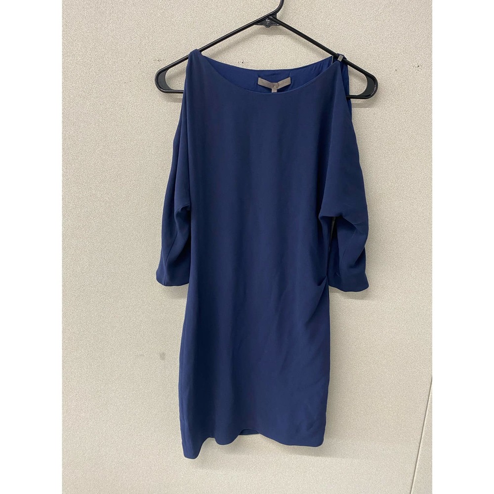 Halston Heritage Elbow Dress Blue Size 0